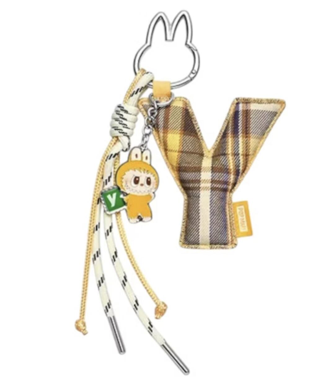 Pop Mart MONSTERS LABUBU Pin for Love Keychain Pendant, LETTER Y Bag Charm, NEW